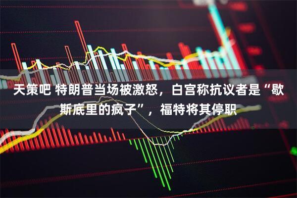 天策吧 特朗普当场被激怒，白宫称抗议者是“歇斯底里的疯子”，福特将其停职