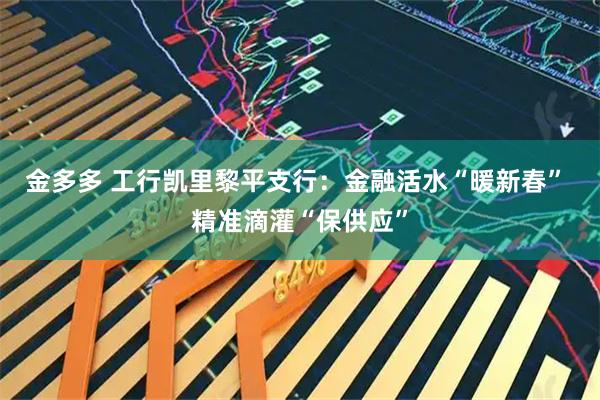 金多多 工行凯里黎平支行：金融活水“暖新春” 精准滴灌“保供应”
