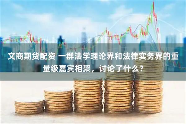 文商期货配资 一群法学理论界和法律实务界的重量级嘉宾相聚，讨论了什么？